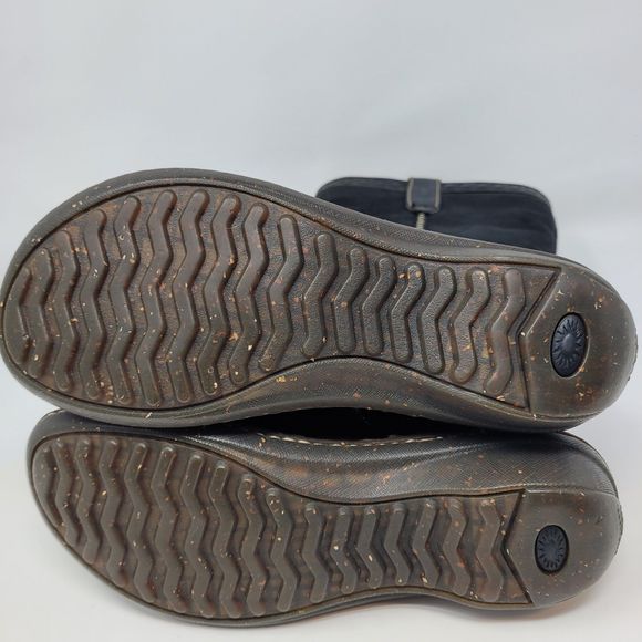 UGG Swell Tall Suede Leather Sheepskin Sherpa Boots Style 5676 Womens 7, EUR 38 - Picture 4 of 8